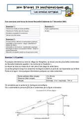 Mini Brevet de mathématiques  - Les annales corrigées 14 : Secondaire 3 - PDF à imprimer