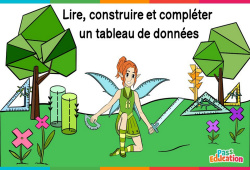 Lire, construire et compléter un tableau de données - Vidéo La Fée des Maths : Primaire 3, 4, 5, 6
