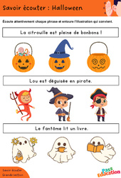 Halloween - Découvrir l'écrit : Maternelle 2 - PDF à imprimer