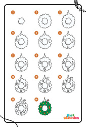 Noël - Apprendre à dessiner : Maternelle 2, Primaire 1, 2 - PDF à imprimer
