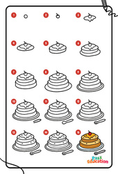 Gâteau - Apprendre à dessiner : Maternelle 2, Primaire 1, 2 - PDF à imprimer
