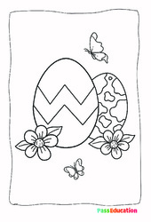 Œuf de Pâques - Coloriage : Maternelle 1 - PDF à imprimer
