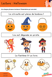 Halloween - Lecture : Primaire 1, 2 - PDF à imprimer