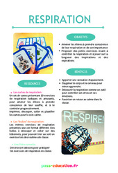Principes de la respiration : Primaire - PDF à imprimer