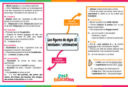 Insistance / atténuation - Carte mentale sur les figures de style : Secondaire 2 - PDF à imprimer