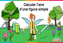 Calculer l'aire d'une figure simple - Vidéo La Fée des Maths : Primaire 3, 4, 5, 6