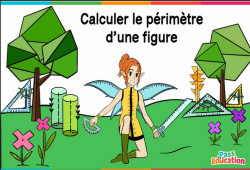 Calculer le périmètre d'une figure/polygone - Vidéo La Fée des Maths : Primaire 3, 4, 5, 6