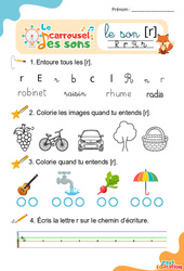 Le son [r] - Phonologie - Lecture - Le carrousel des sons : Maternelle 2, Primaire 1, 2