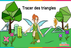 Tracer des triangles - Vidéo La Fée des Maths : Primaire 3, 4, 5, 6