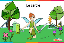 Le cercle - Vidéo La Fée des Maths : Primaire 3, 4, 5, 6