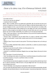 Oscar et la dame rose (Eric - Emmanuel Schmitt) - Littérature : Secondaire 2 - PDF à imprimer