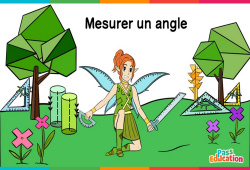 Mesurer un angle - Vidéo La Fée des Maths : Primaire 3, 4, 5, 6