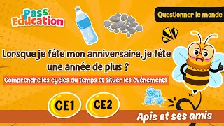 Comprendre les cycles du temps et situer les évènements - Vidéo pédagogique - Apis & ses amis : Primaire 2, 3