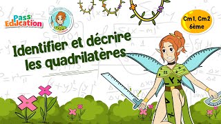 Identifier et décrire les quadrilatères - Vidéo pédagogique - La Fée des Maths : Primaire 4, 5, 6