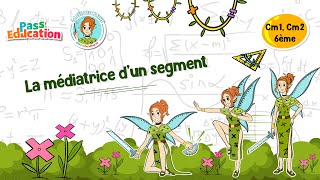 La médiatrice d'un segment - Vidéo pédagogique - La Fée des Maths : Primaire 4, 5, 6