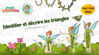 Identifier et décrire les triangles - Vidéo pédagogique - La Fée des Maths : Primaire 4, 5, 6