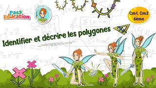 Identifier et décrire les polygones - Vidéo pédagogique - La Fée des Maths : Primaire 4, 5, 6