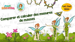 Comparer et calculer des mesures de masses - Vidéo pédagogique - La Fée des Maths : Primaire 4, 5, 6