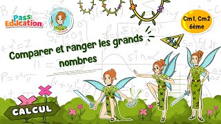 Comparer et ranger les grands nombres - Vidéo pédagogique - La Fée des Maths : Primaire 4, 5