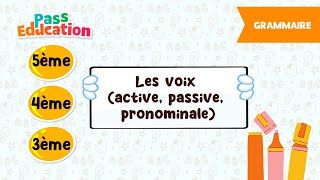 Les voix (active, passive, pronominale) -   - Vidéo pédagogique : Secondaire 1, 2, 3