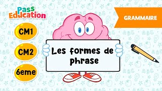 Les formes de phrase - Vidéo pédagogique : Primaire 4, 5, 6