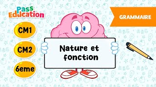 Nature et fonction - Vidéo pédagogique -  : Primaire 4, 5, 6