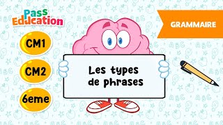 Les types de phrases - Vidéo pédagogique -  : Primaire 4, 5, 6