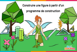Construire une figure à partir d'un programme de construction - Vidéo La Fée des Maths : Primaire 3, 4, 5, 6
