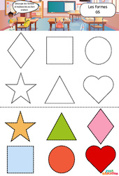 Les formes - Apprendre à découper : Maternelle 2 - Cycle 1 - PDF à imprimer