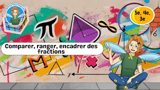 Comparer, ranger, encadrer des fractions - Vidéo pédagogique - La Fée des Maths : Secondaire 1, 2, 3