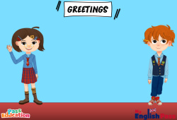 Greetings - Vocabulaire - Vidéo interactive - Apprends l'anglais avec Kelly and James : Maternelle 2, [Primaire]