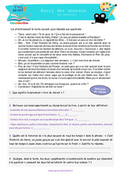 Harry des anneaux - Littérature - T'as la réf ? : Primaire 6, Secondaire 1 - Cycle 4 - PDF à imprimer