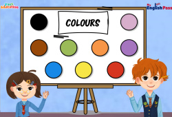 Colours - Vocabulaire - Vidéo interactive - Apprends l'anglais avec Kelly and James : Maternelle 2, [Primaire]