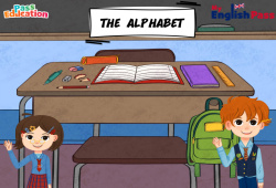 Alphabet - Vocabulaire - Vidéo interactive - Apprends l'anglais avec Kelly and James : Maternelle 2, [Primaire]