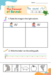 /t/ - Phonologie anglaise - Vidéo interactive + - Fiches + Poster : Maternelle 2, [Primaire]