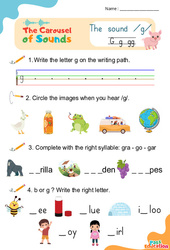 /g/ - Carousel of Sounds - Vidéo interactive + - Fiches + Poster : Maternelle 2, [Primaire]