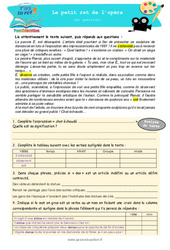 Le petit rat de l’opéra - Littérature - T'as la réf ? : Primaire 6, Secondaire 1 - Cycle 4 - PDF à imprimer