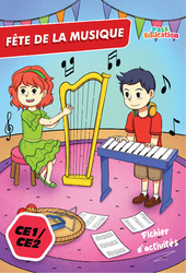 Fête de la musique 21 juin 2025 - Fichier d'activités : Primaire 2, 3 - Cycle 2 - PDF à imprimer