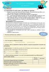Le pirate élastique - Littérature - T'as la réf ? : Primaire 6, Secondaire 1 - Cycle 4 - PDF à imprimer