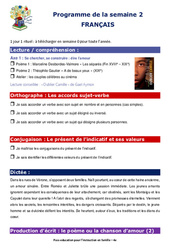Semaine 2 - école à la maison IEF - Fiches  : Secondaire 2
