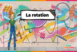 La rotation - Vidéo pédagogique - La Fée des Maths : Secondaire 1, 2, 3