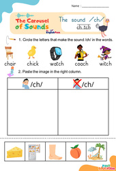 /ch/ ch tch - Carousel of Sounds - Vidéo interactive + - Fiches + Poster : Maternelle 2, [Primaire]