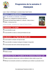 Semaine 3 - école à la maison IEF - Fiches  : Secondaire 2