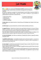 Les rituels en IEF - école à la maison - Fiches  : Primaire 6