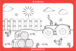 A la ferme - Graphismes ludiques : Maternelle 1, 2 - PDF à imprimer