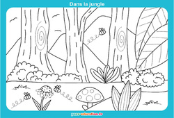 Dans la jungle - Graphismes ludiques : Maternelle 1, 2 - PDF à imprimer