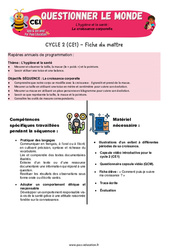 La croissance corporelle - Séquence + vidéo - Apis & ses amis : Primaire 2 - PDF à imprimer