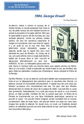 1984, George Orwell - Littérature : Secondaire 2 - PDF à imprimer