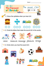 /zh/ ge s - Carousel of Sounds - Vidéo interactive + - Fiches + Poster : Maternelle 2, [Primaire]