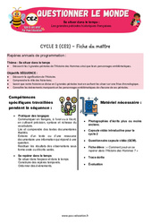 Les grandes périodes historiques françaises - Séquence + vidéo - Apis & ses amis : Primaire 3 - PDF à imprimer